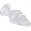 Huge Head Glass Plug Crystal Anal Expander Training